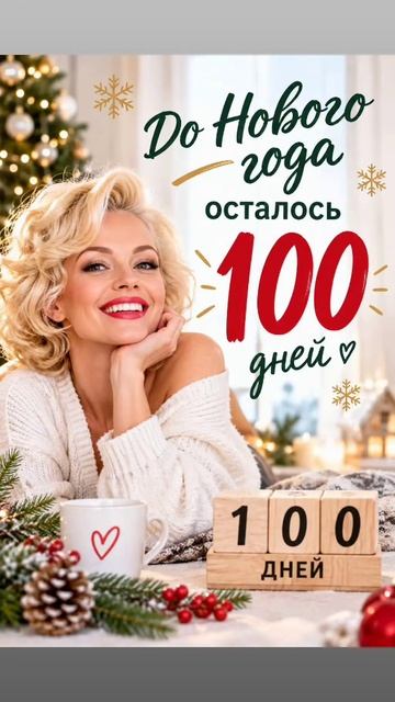 До нового года -100 дней 🔥
