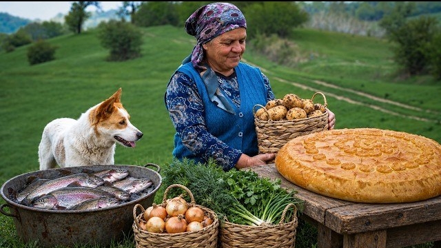 Запеченный Пирог с Форелью | Домашний Рецепт в Деревенском Стиле 🌿🔥