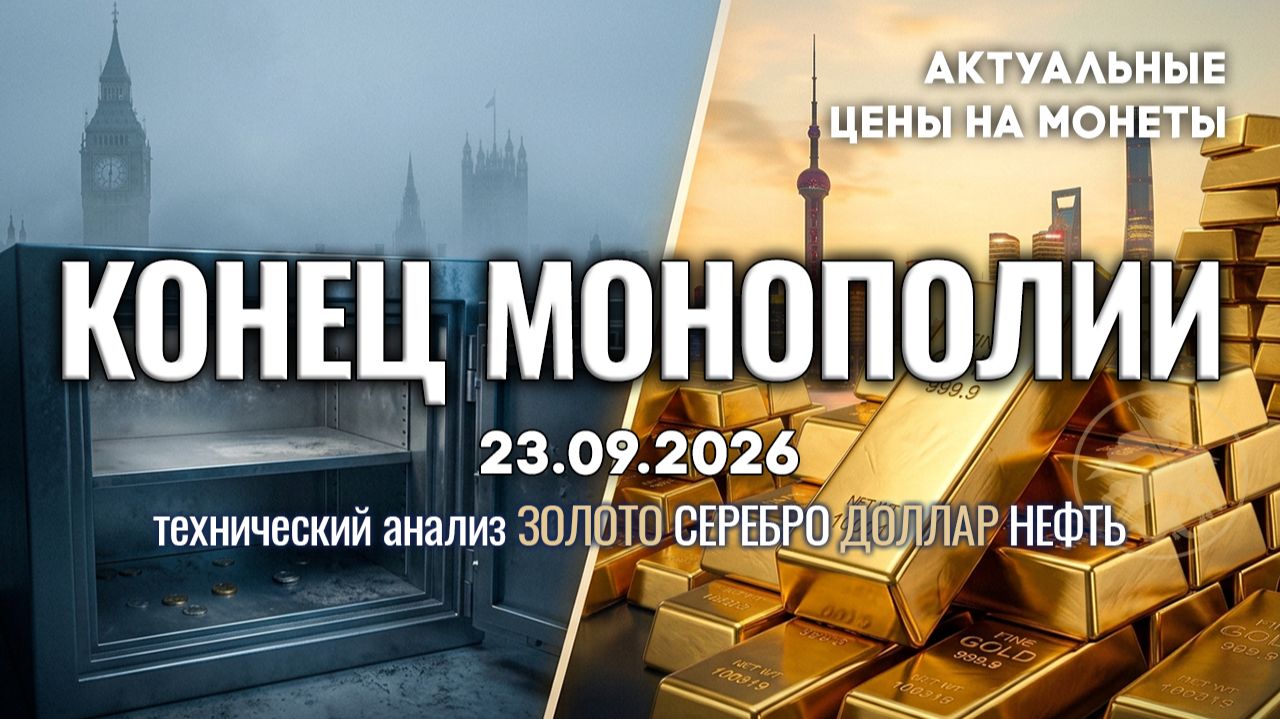 Китай забирает золото: конец Лондона? Анализ рынка золота, серебра, нефти, доллара 23.09.2026 г