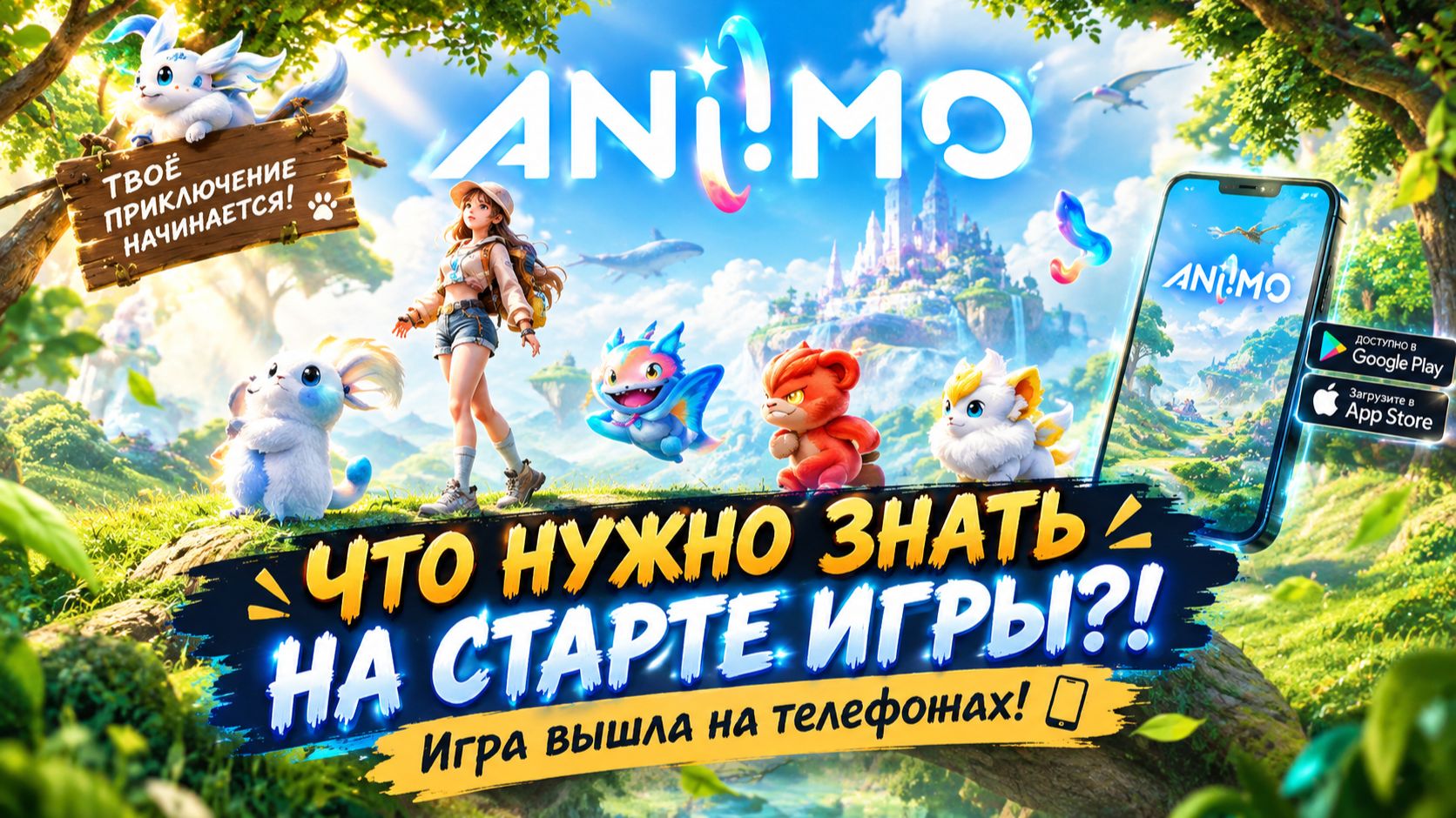 Что нужно знать на старте игры?! Игра вышла на телефонах! | Aniimo