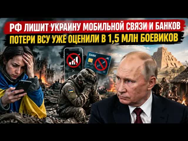 Украинцы не смогут звонить и пользоваться картами! ВСУ уже потеряли 1,5 миллиона!