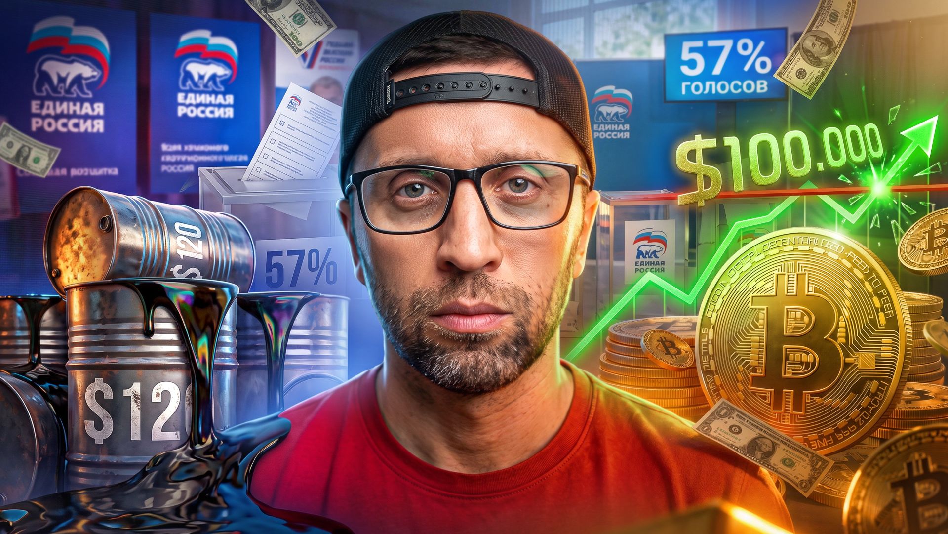 БИТКОИН ЛЕТИТ НА $100 000! Киты закупают Ethereum, выборы в Госдуму и нефть по $120
