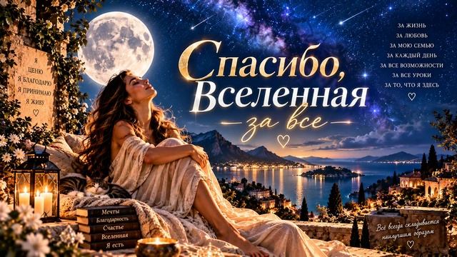 СЛУШАЙ 7 ДНЕЙ И НАБЛЮДАЙ, КАК МЕНЯЕТСЯ ТВОЯ ЖИЗНЬ ✨  СПАСИБО ,ВСЕЛЕННАЯ, ЗА ВСЁ 🤍