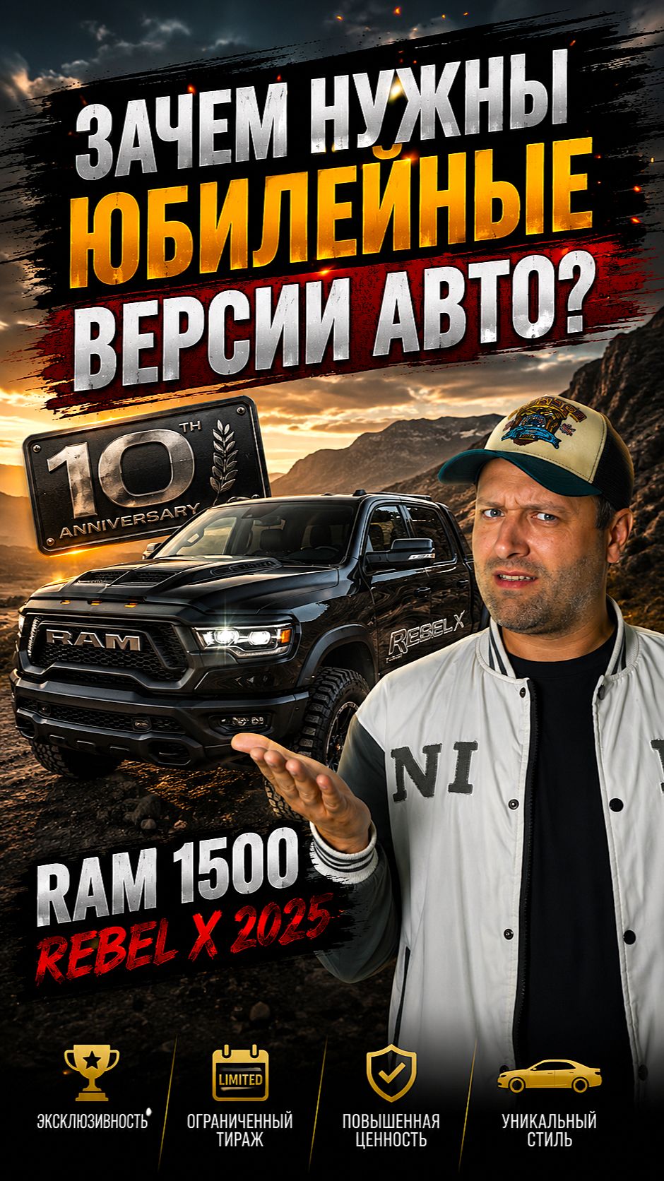 Юбилейные версии авто, стоит это того или нет? Ram 1500 Rebel X