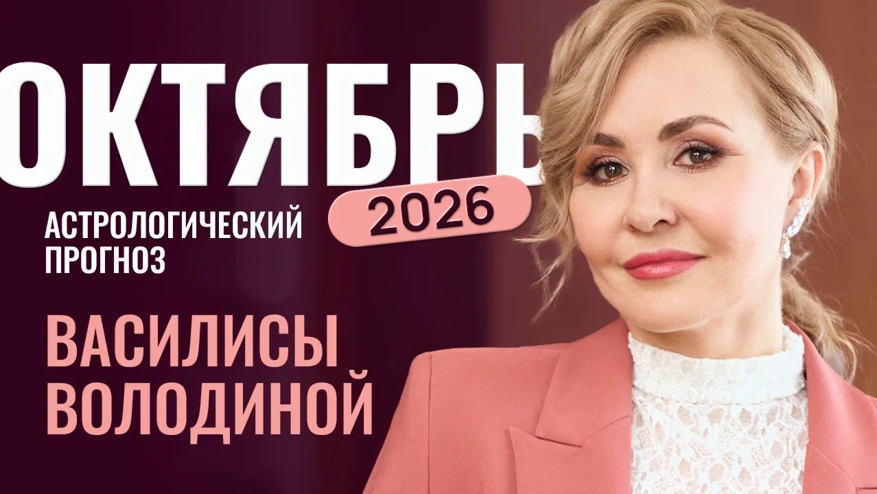 Октябрь 2026. Гороскоп от Василисы Володиной – общий и знаки Зодиака