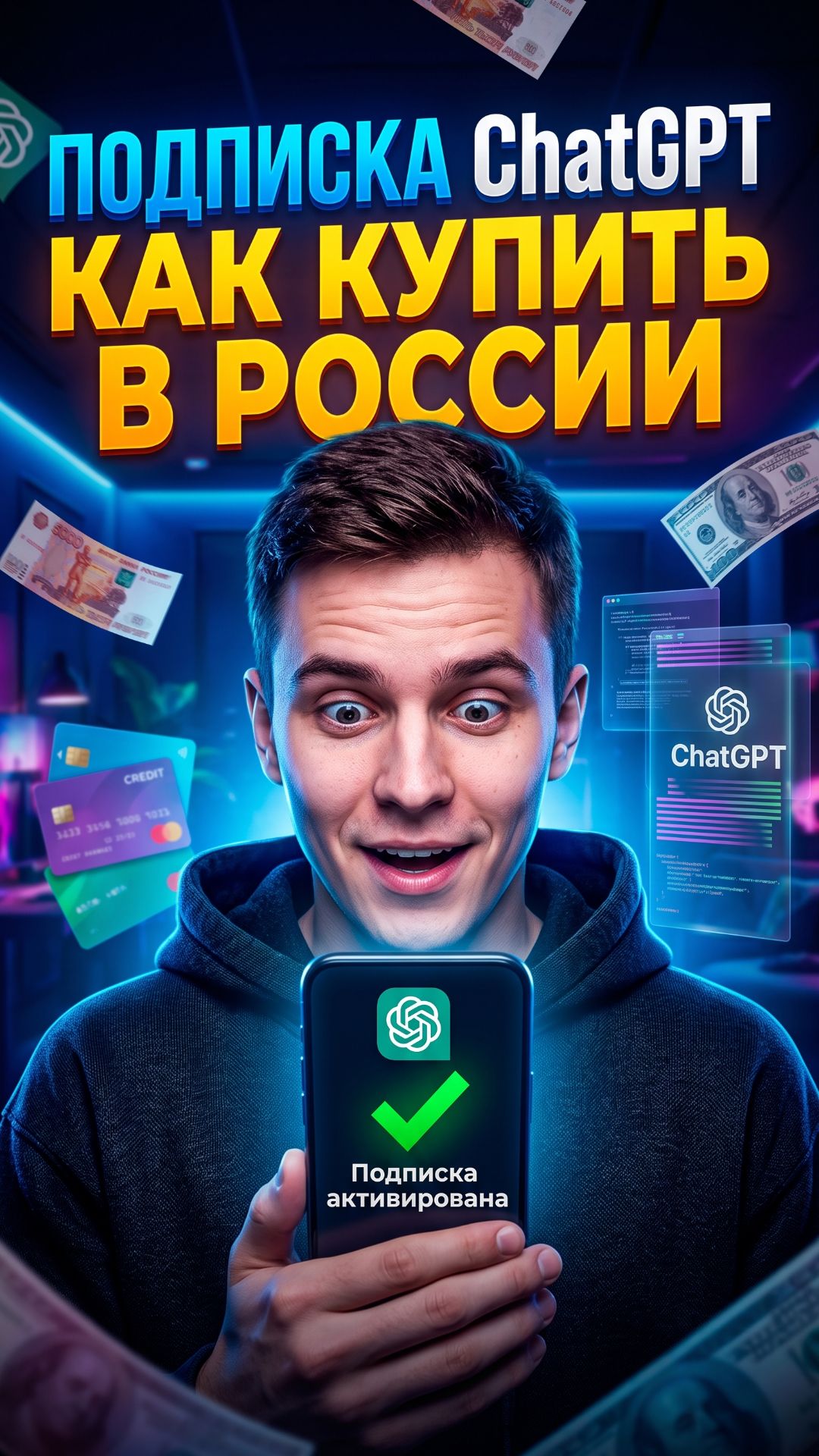Подписка ChatGPT: как купить и оплатить ChatGPT в России