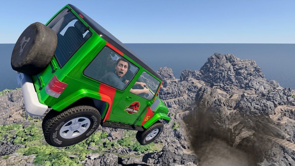 Экстремальные прыжки – (BeamNG/Drive)