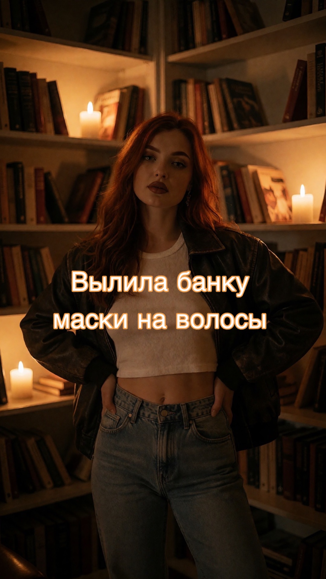 Вылила маску на волосы