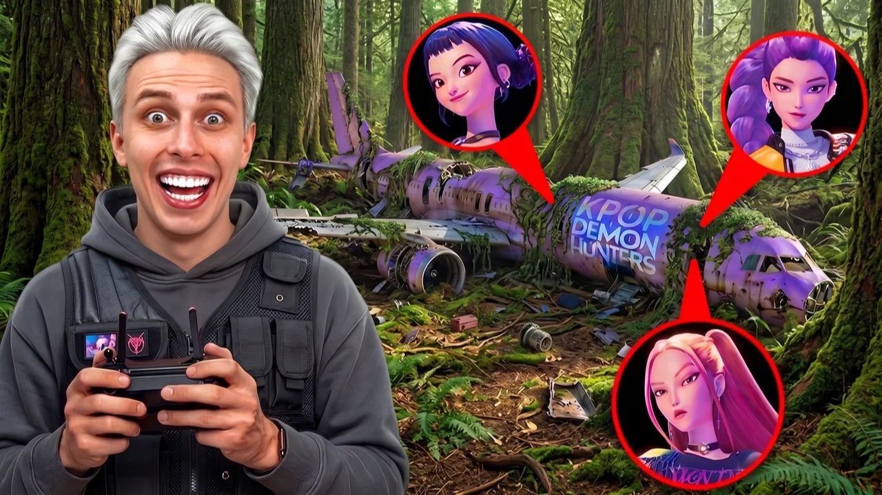 МОЙ ДРОН НАШЁЛ РАЗБИВШИЙСЯ САМОЛЁТ KPOP DEMON HUNTERS И СНЯЛ МЕСТО КАТАСТРОФЫ!!!