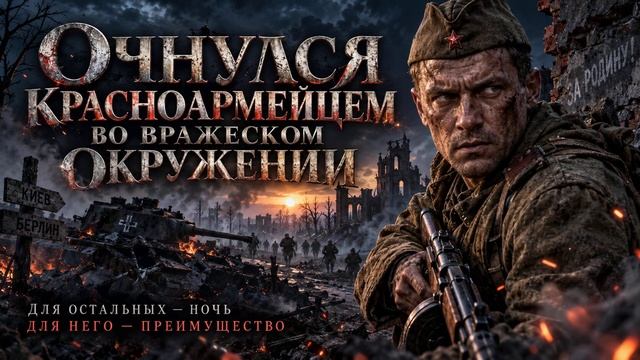 АУДИОКНИГА ПОЛНОСТЬЮ | Очнулся красноармейцем прямо в немецком окружении | ПОПАДАНЦЫ | Книга 1