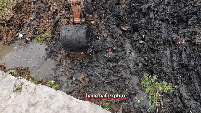 Экскаватор расчистил участок земли в Северном Бекаси, который до этого был сухим.