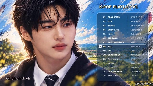 🔥 K-POP HIT PLAYLIST #1 🎶  BLACKPINK, BTS, TWICE, Stray Kids, Aespa, NewJeans 외 15곡_720p