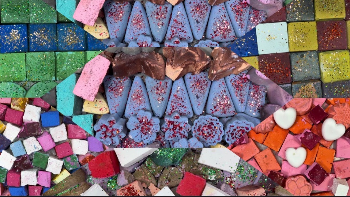 АСМР  цветная магнезия 🌈