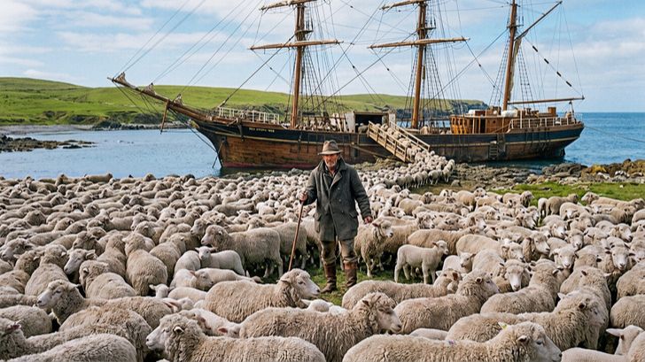 На пустом острове оставили 6 000 овец! 🐑🏝️ Вот что произошло