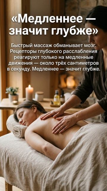 Медленнее — значит глубже