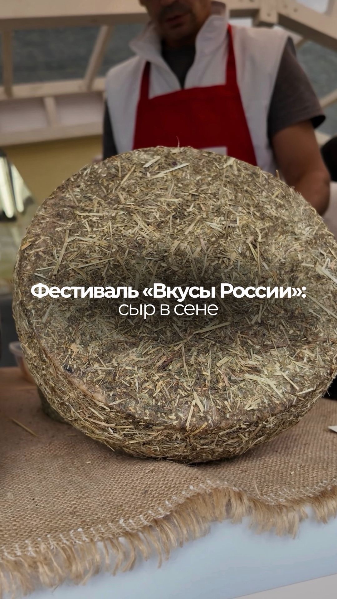 Дегустируем авторский сыр в сене на выставке «Вкусы России»