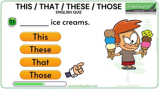 This That These Those English Quiz