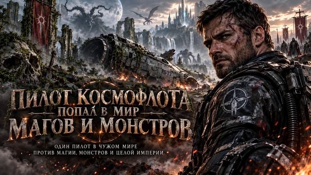 АУДИОКНИГА ПОЛНОСТЬЮ | Пилот космофлота попал в мир магов и монстров | ПОПАДАНЦЫ | Книга 1