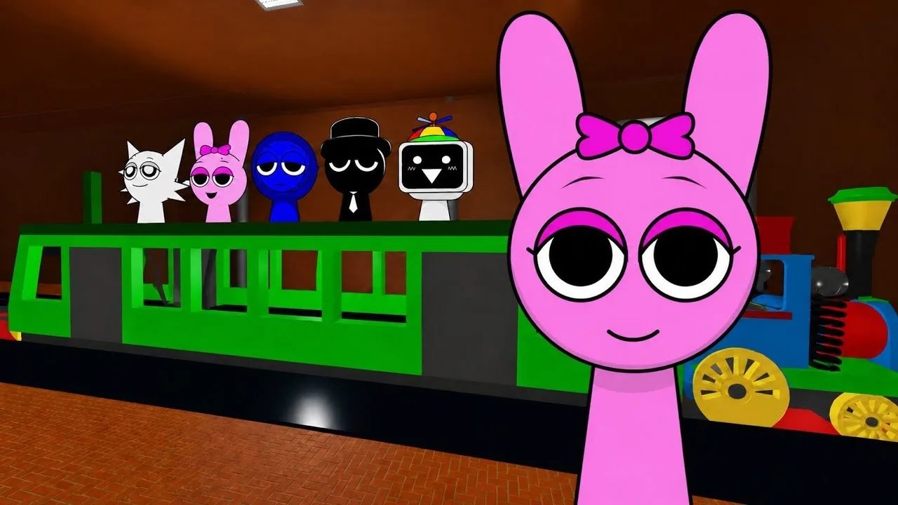 спрунки sprunki но Пинки играет в роблокс roblox 🔥