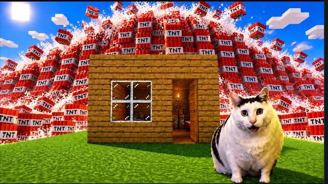 КИСКА ПУССИ ВЫЖИВАЕТ НА ОДИОКОМ ОСТРОВЕ В МАЙНКРАФТЕ Minecraft