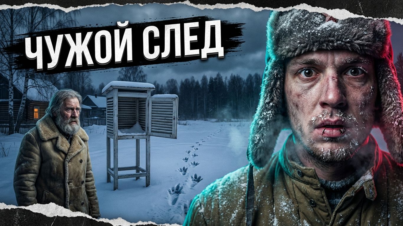 РАССКАЗ про чужой след у метеобудки и мороз за сорок