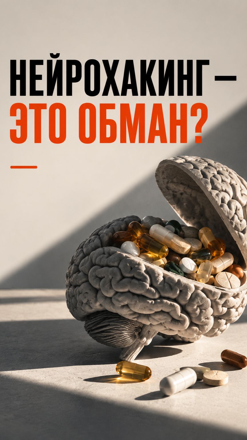 Нейрохакинг, БАДы и таблетки для мозга: правда ли это помогает работать лучше?