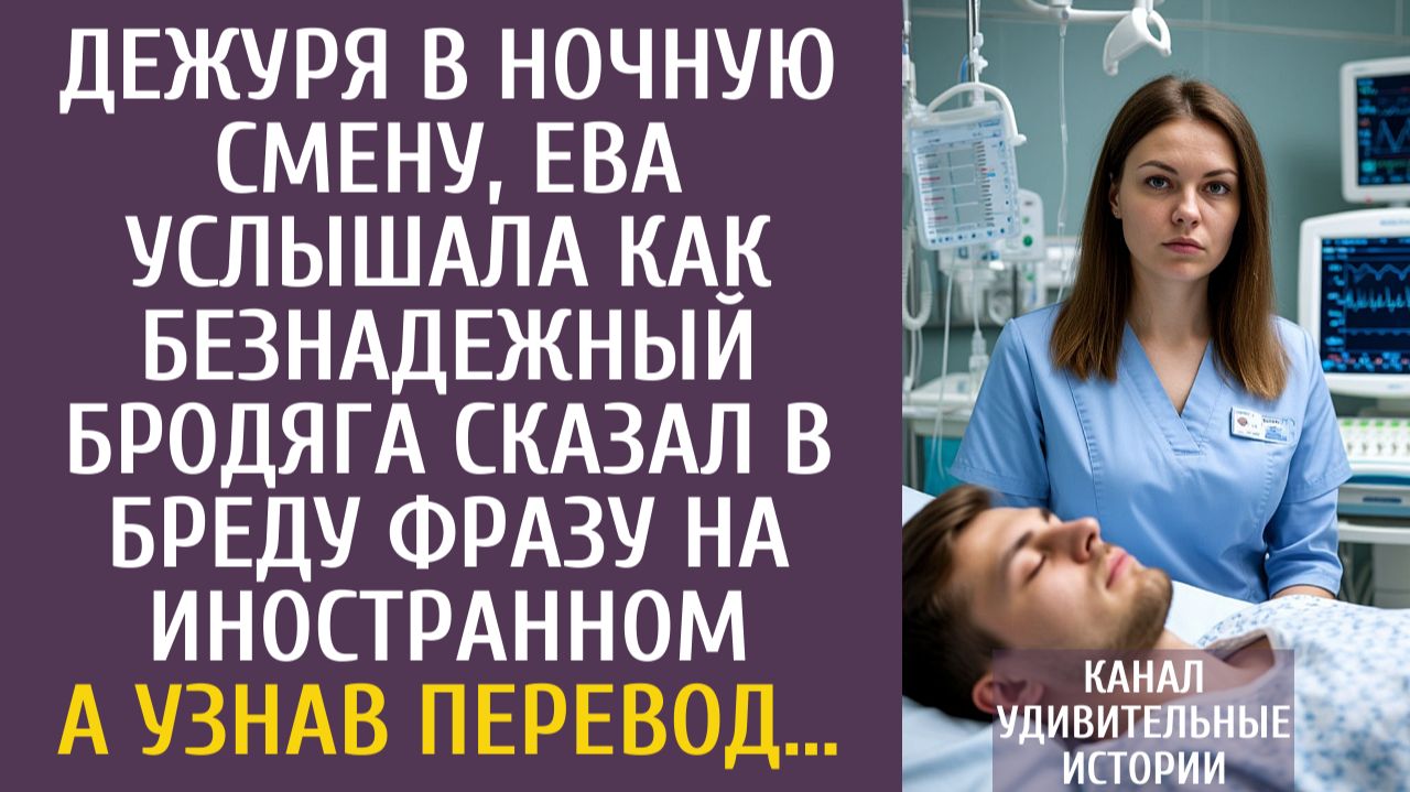 Истории из жизни Дежуря ночью услышала, как безнадежный бродяга сказал в бреду фразу на иностранном…