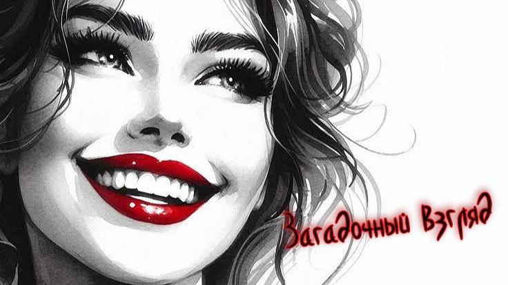 Загадочный взгляд  *   Женский образ *  Графика * Акварель