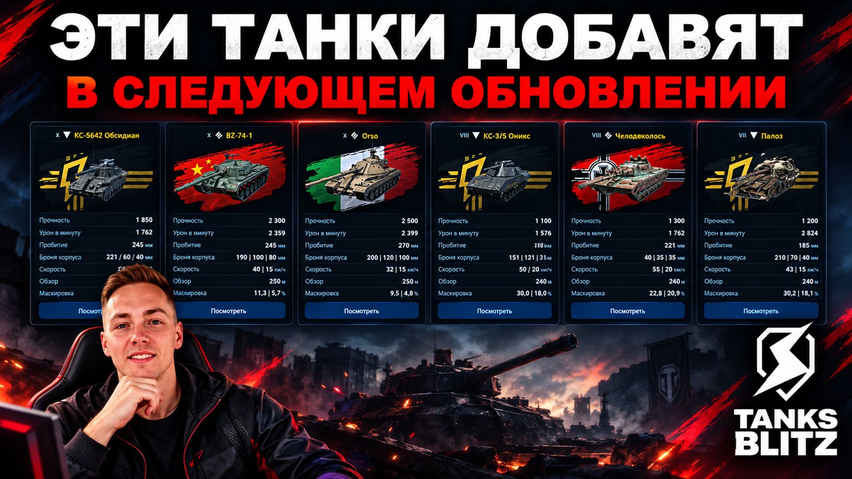 НЕУПРАВЛЯЕМЫЕ РАКЕТЫ В TANKS BLITZ УЖЕ В СКОРО