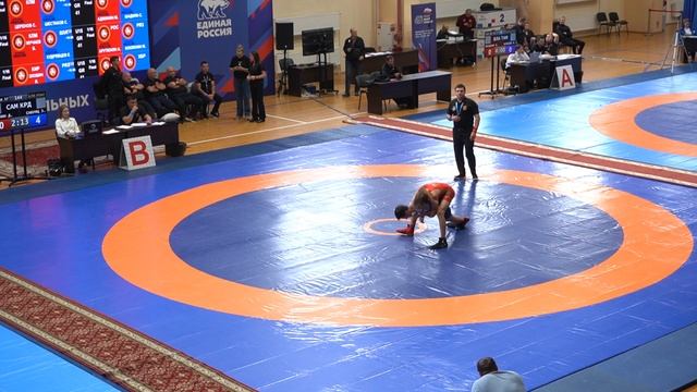 U-15 Всероссийские соревнования. Рязань 57 кг. Афонин Д.(Самарская обл)-Сакунц З.(Краснодарский кр.)