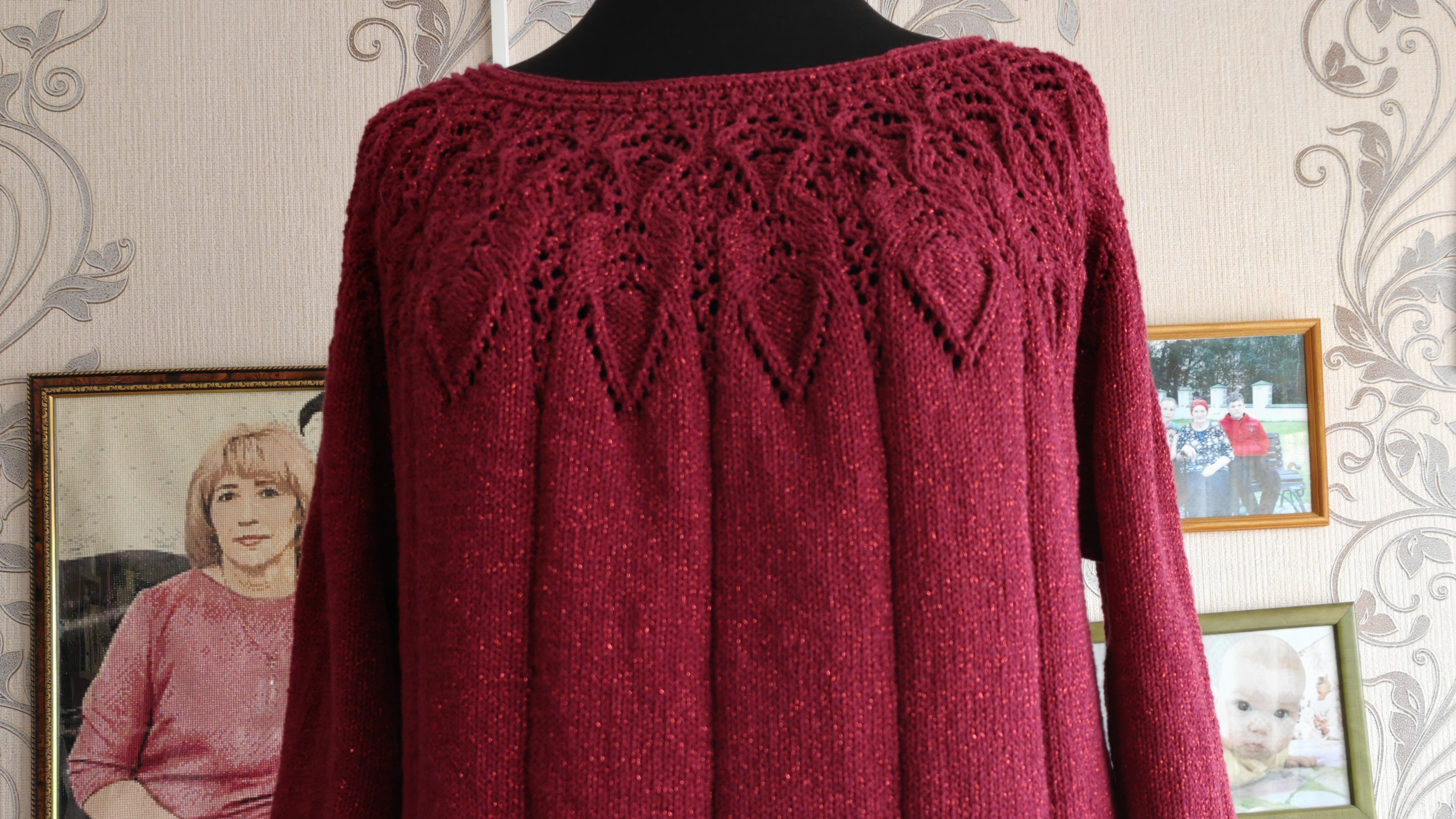 Футболка с круглой кокеткой🧶
