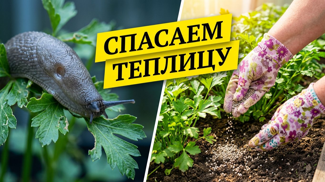 Уничтожаем слизней.
