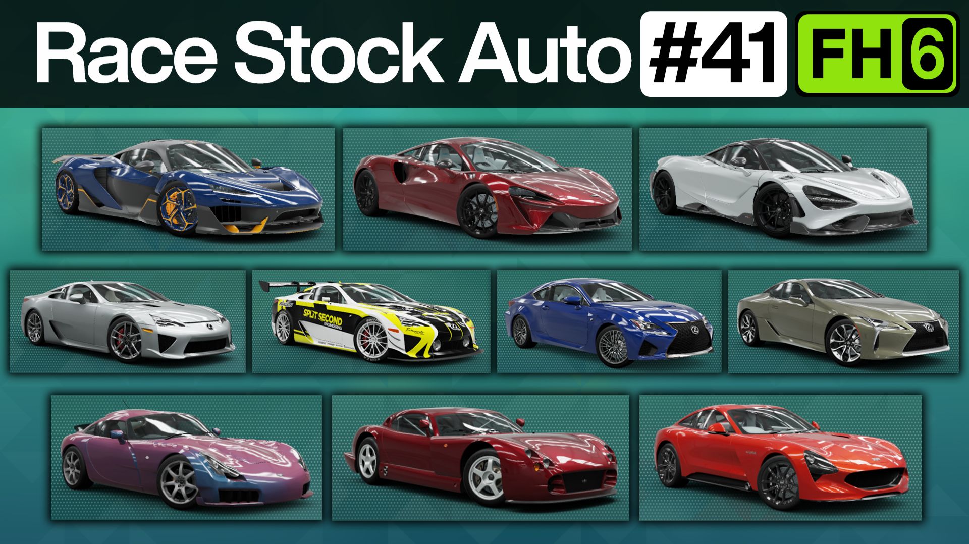 Forza Horizon 6 - Race Stock Auto #41