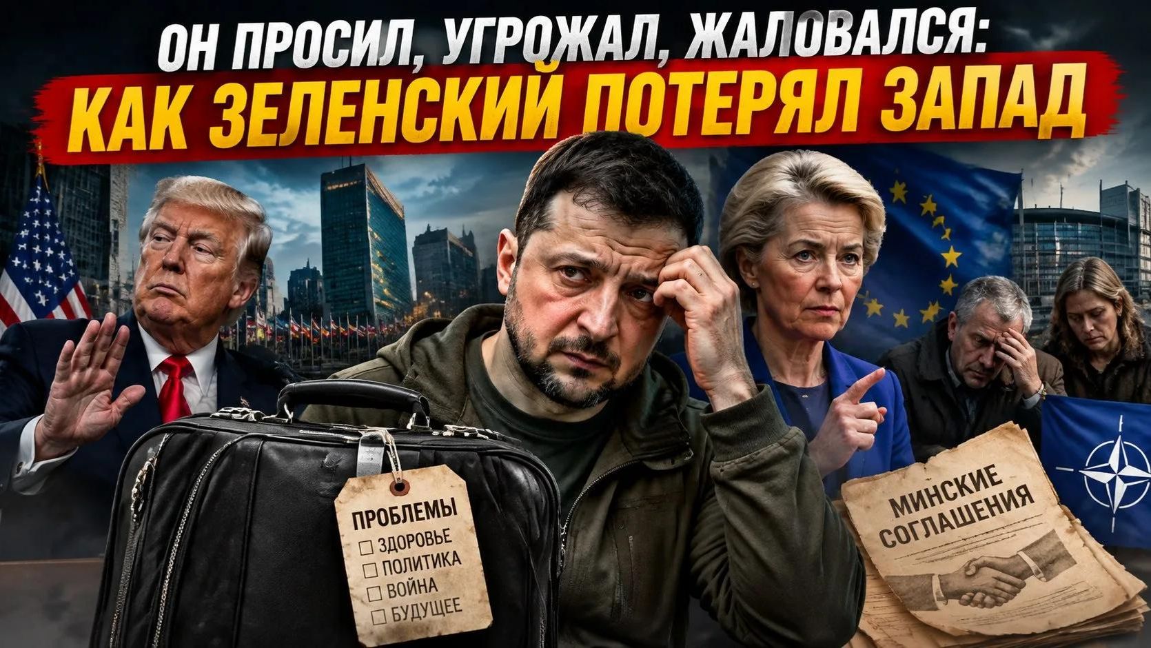 «Колесо генотьбы»: Зеленский признал ошибки, ООН провалился, а Европа уже готовит новый фронт