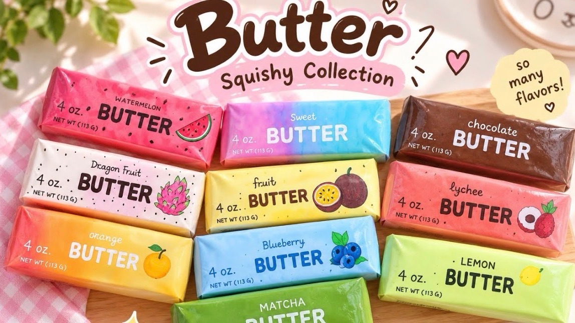 DIY Коллекция мягких игрушек Butter Squishy