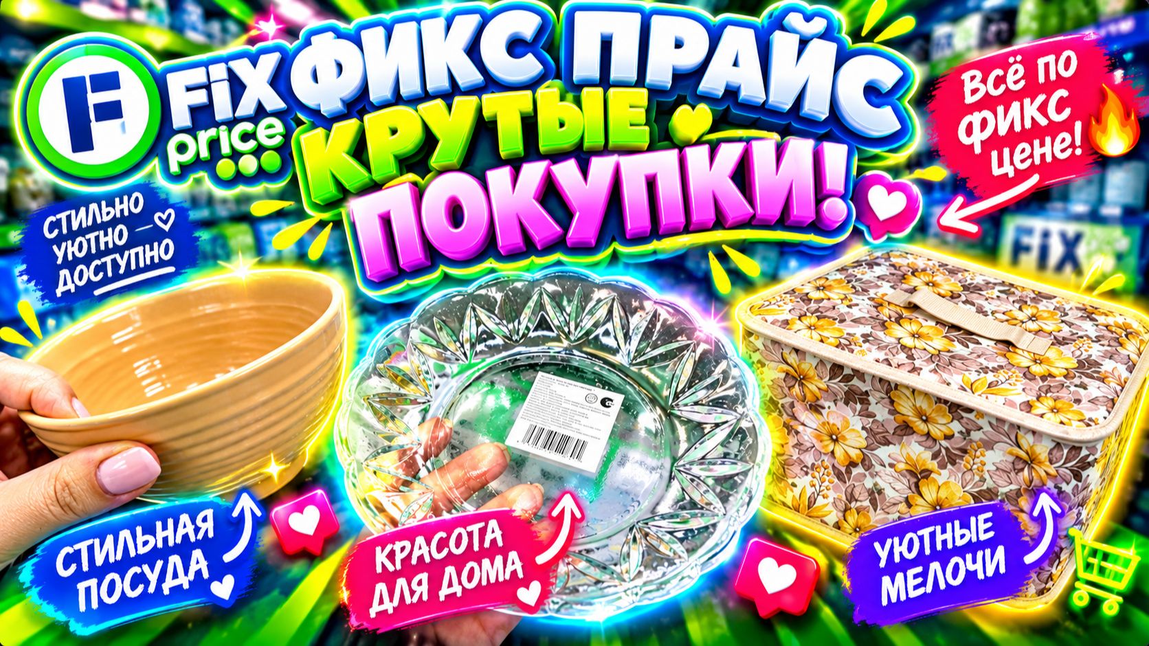 💚 ФИКС ПРАЙС! ЭТИ ПОКУПКИ Я НЕ ОЖИДАЛА! ✅ КРАСИВЫЕ ВЕЩИ ДЛЯ ДОМА И КУХНИ В FIX PRICE