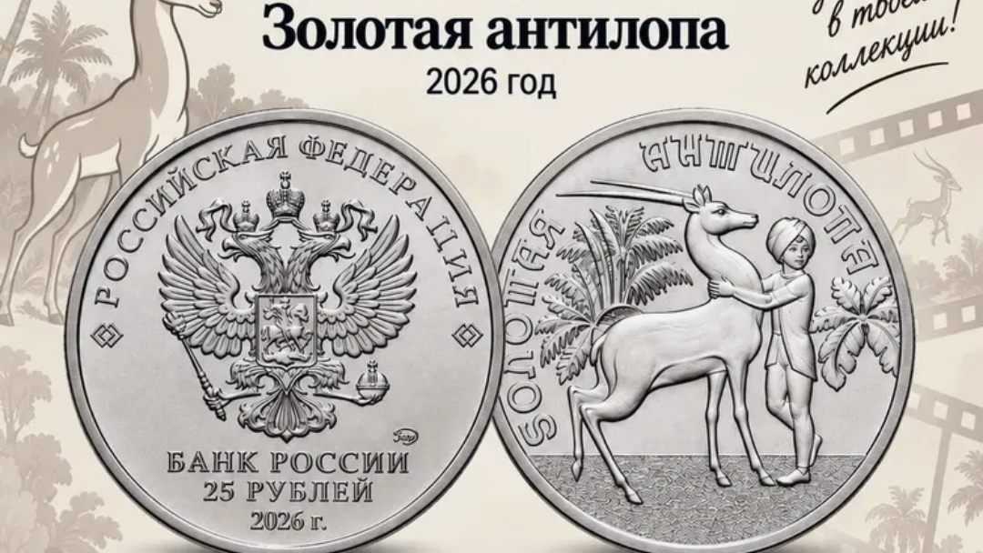 25 рублей 2026 г.Золотая Антилопа за 10000 руб!?