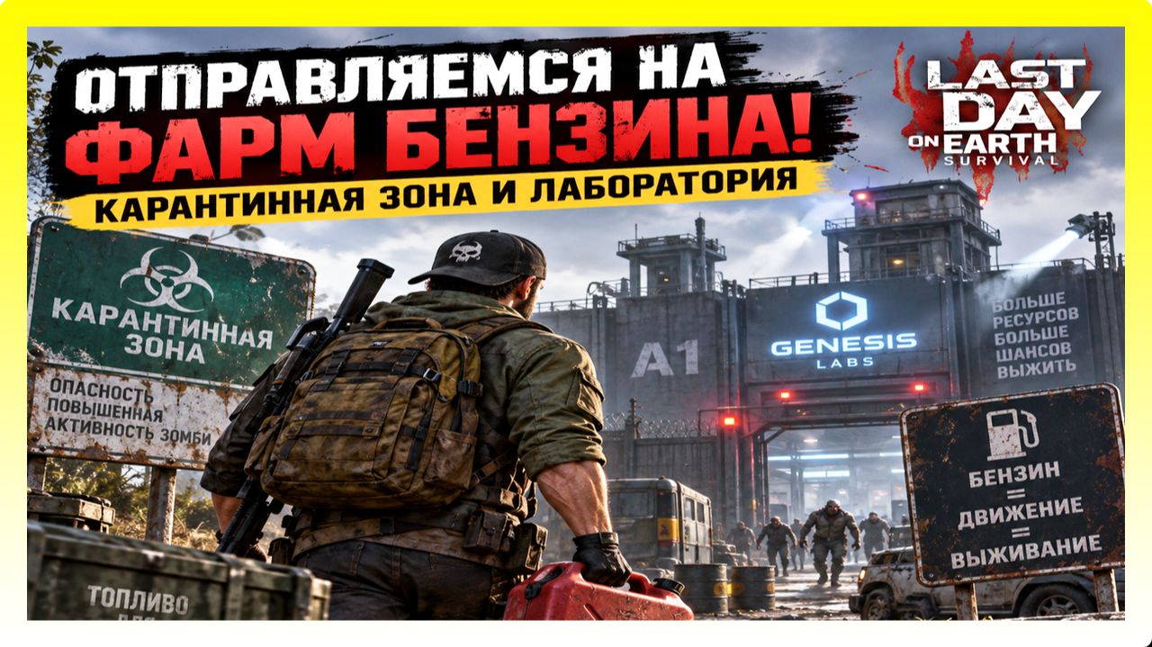 ОТПРАВЛЯЕМСЯ НА ФАРМ БЕНЗИНА! КАРАНТИННАЯ ЗОНА И ЛАБОРАТОРИЯ / Last Day On Earth: Survival