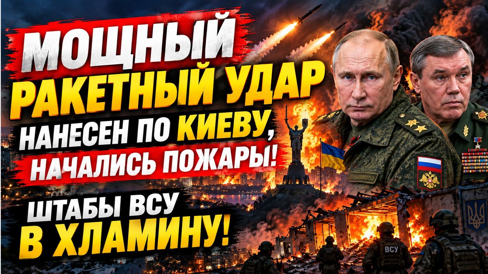 ⚡️ОГНЕННАЯ ЛАВИНА НАКРЫЛА КИЕВ И ОДЕССУ! Базы ВСУ стёрты, сухогруз НАТО на дне! Жесткий ответ РФ