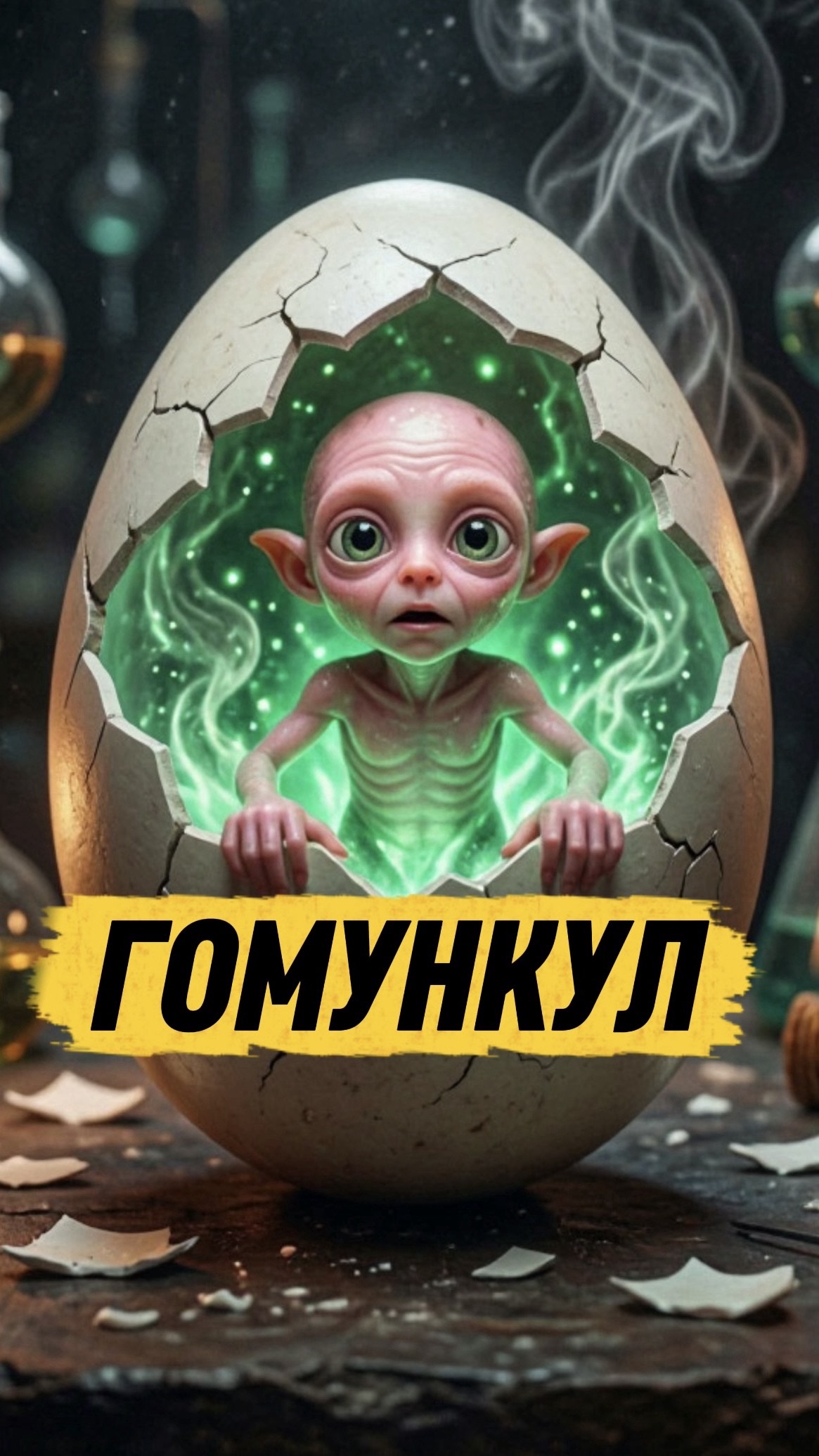Я СОЗДАЛ НАСТОЯЩЕГО ГОМУНКУЛА #кот #кошка #животные #ужасы #страшно #гомункул