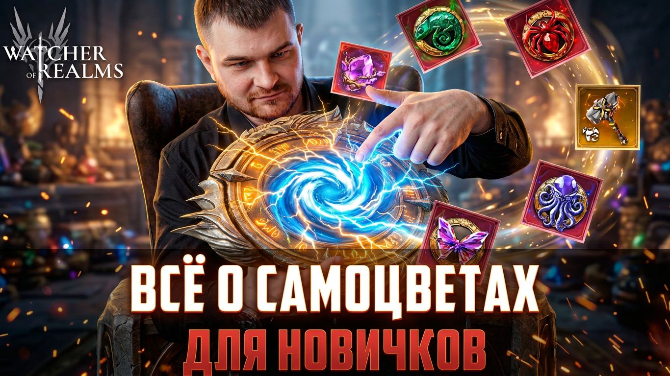 УЛУЧШЕНИЕ САМОЦВЕТАМИ ОТ А ДО Я! ВСЯ НЕОБХОДИМАЯ ИНФА ДЛЯ НОВИЧКОВ! #watcherofrealms