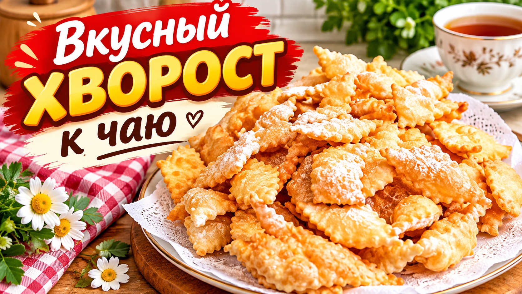 Вкусный хворост за 20 минут!