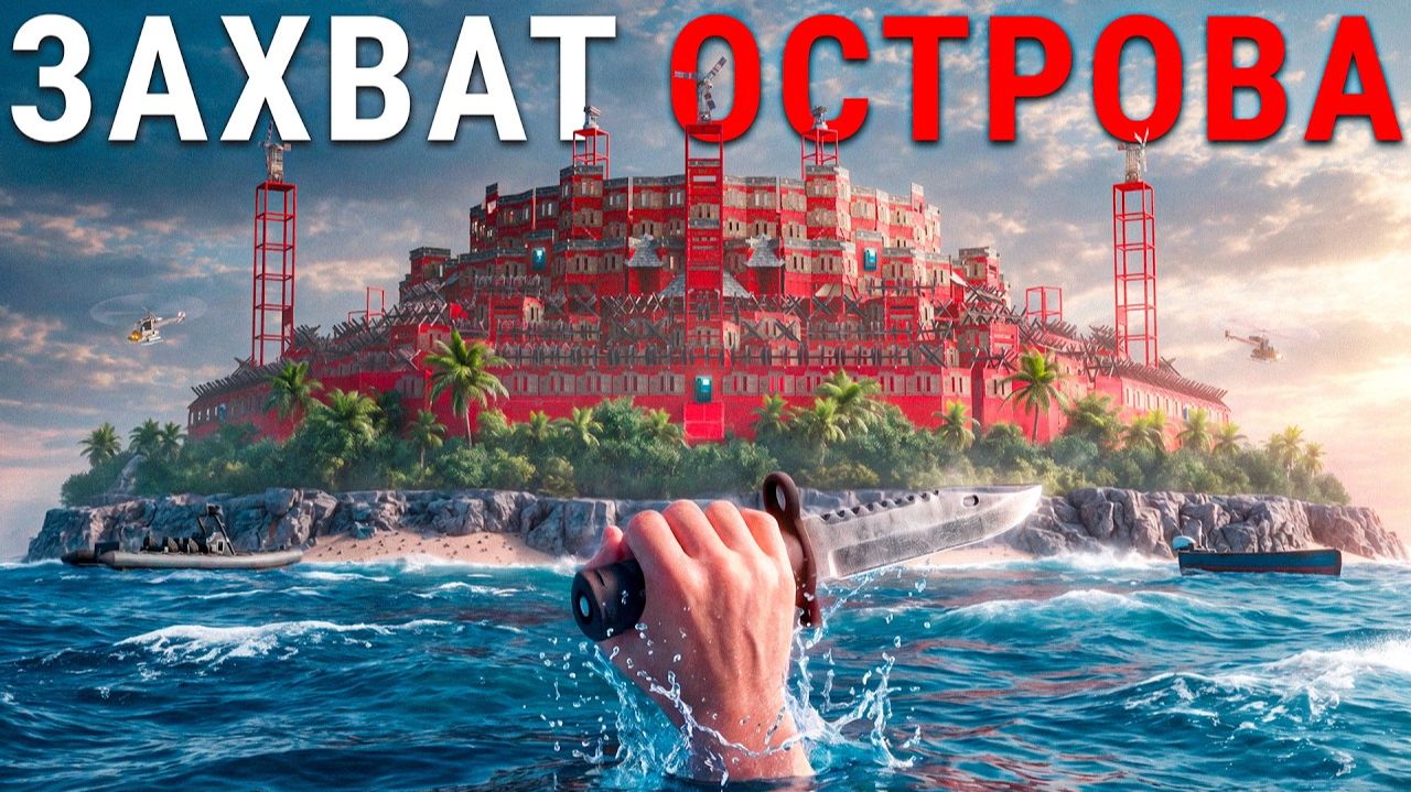 1440р60 СОЛО ЗАХВАТ ЛУЧШЕГО ОСТРОВА НА КАРТЕ в Rust Раст