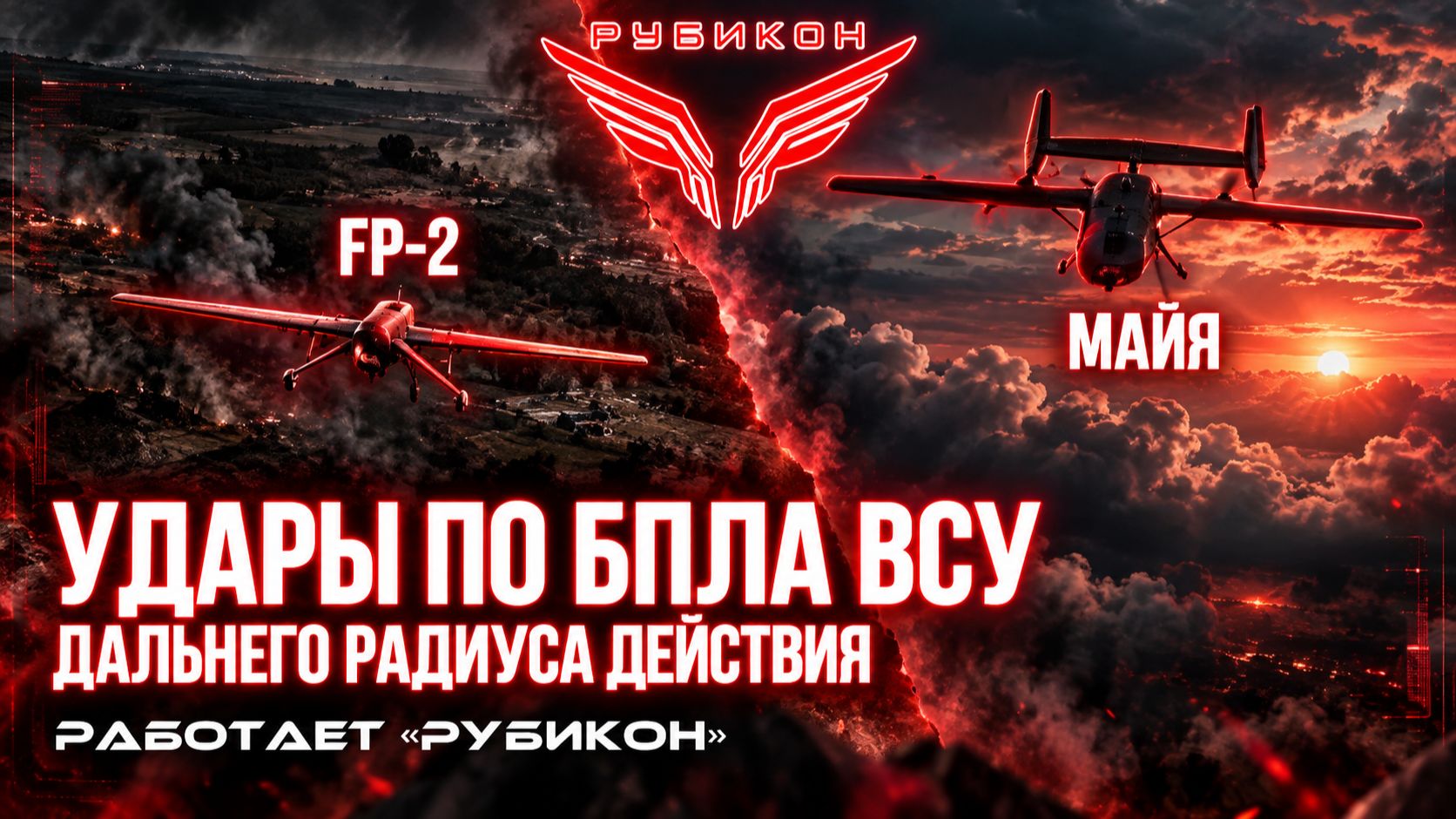 Удары по БпЛА ВСУ дальнего радиуса действия
