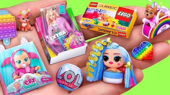 Миниатюрные игрушки для кукол - 30 идей