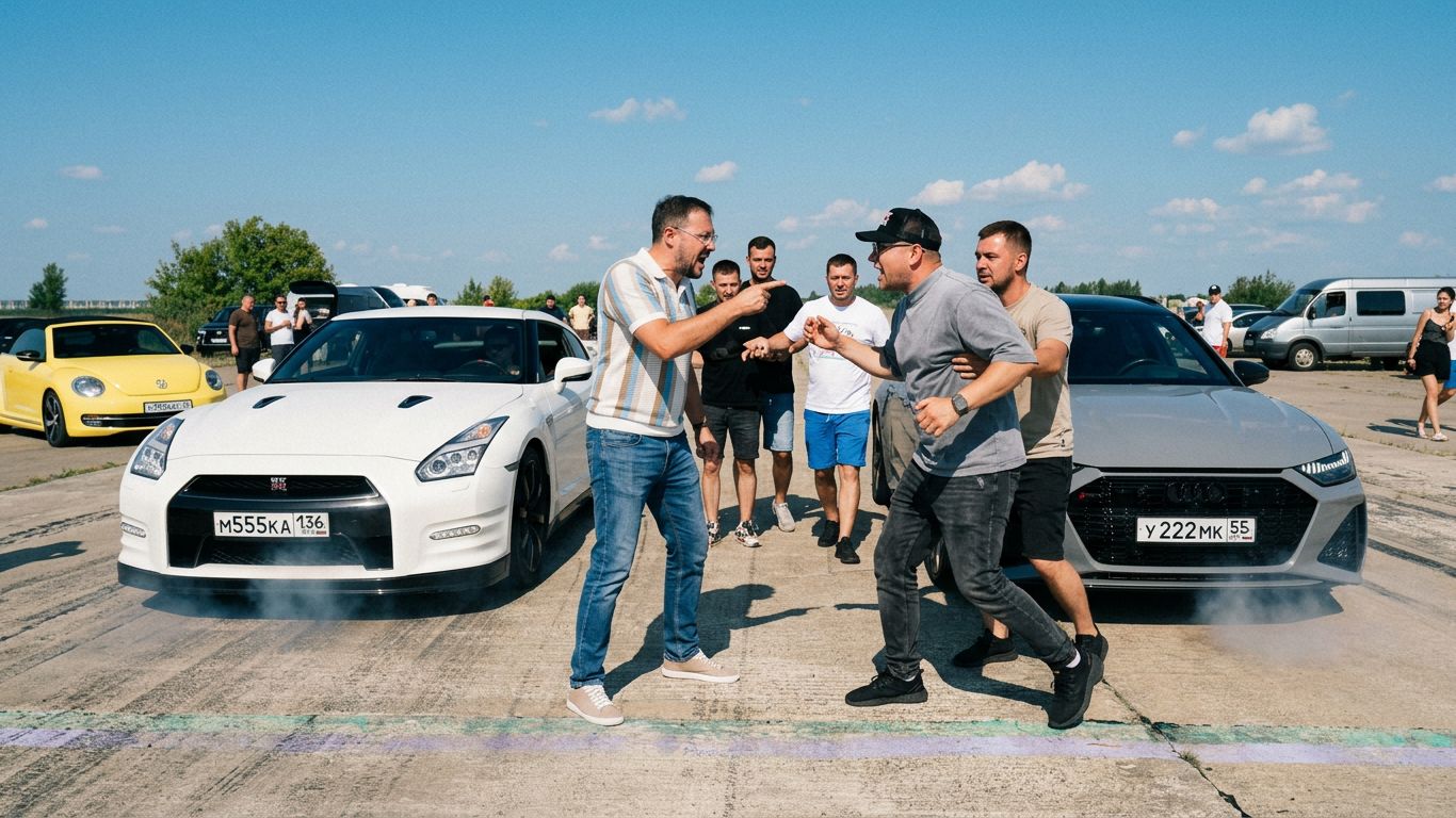 ПОЖАЛЕЛ ЧТО ПОСПОРИЛ НА ЭТО... GT-R ГОША ТУРБОТЕХ против AUDI RS6 SEVEN FORCE