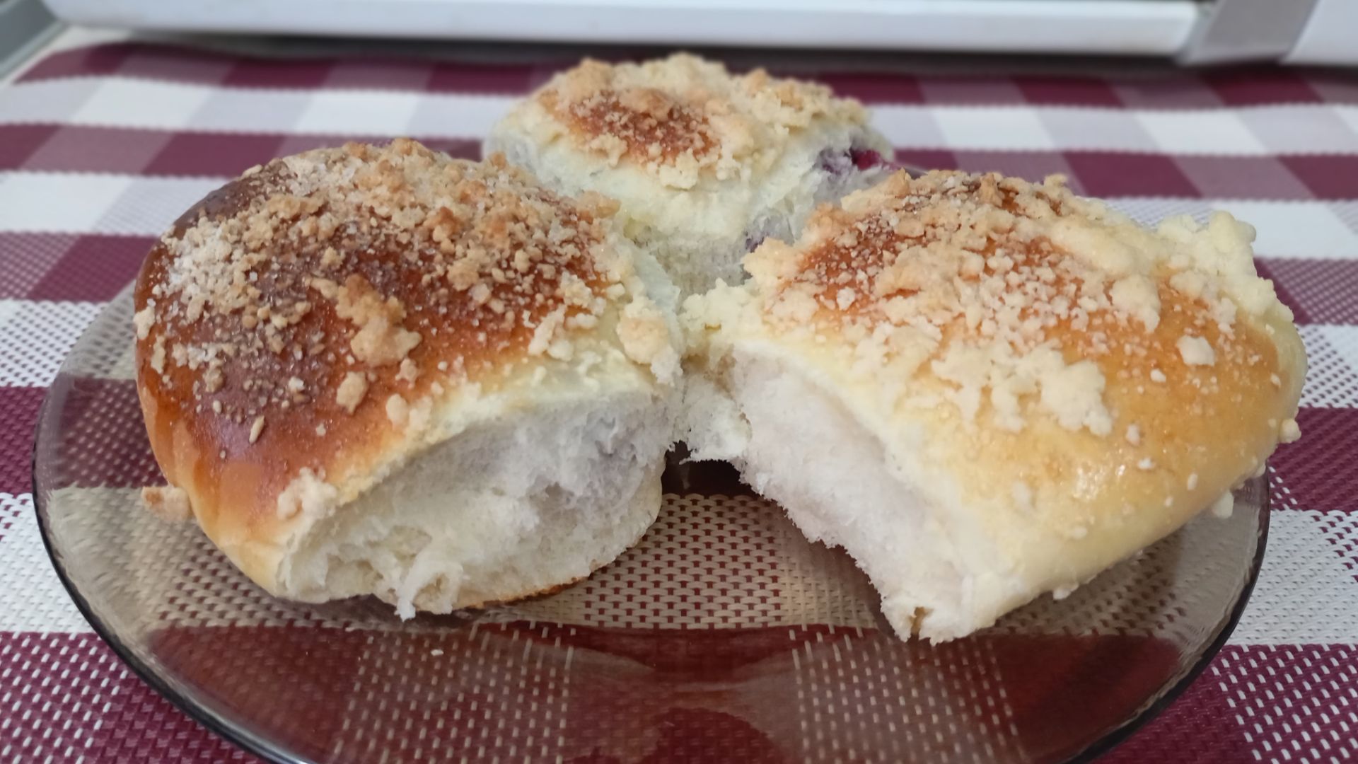 Сладкие Булочки с ГРУШЕЙ и ЧЕРНИКОЙ.