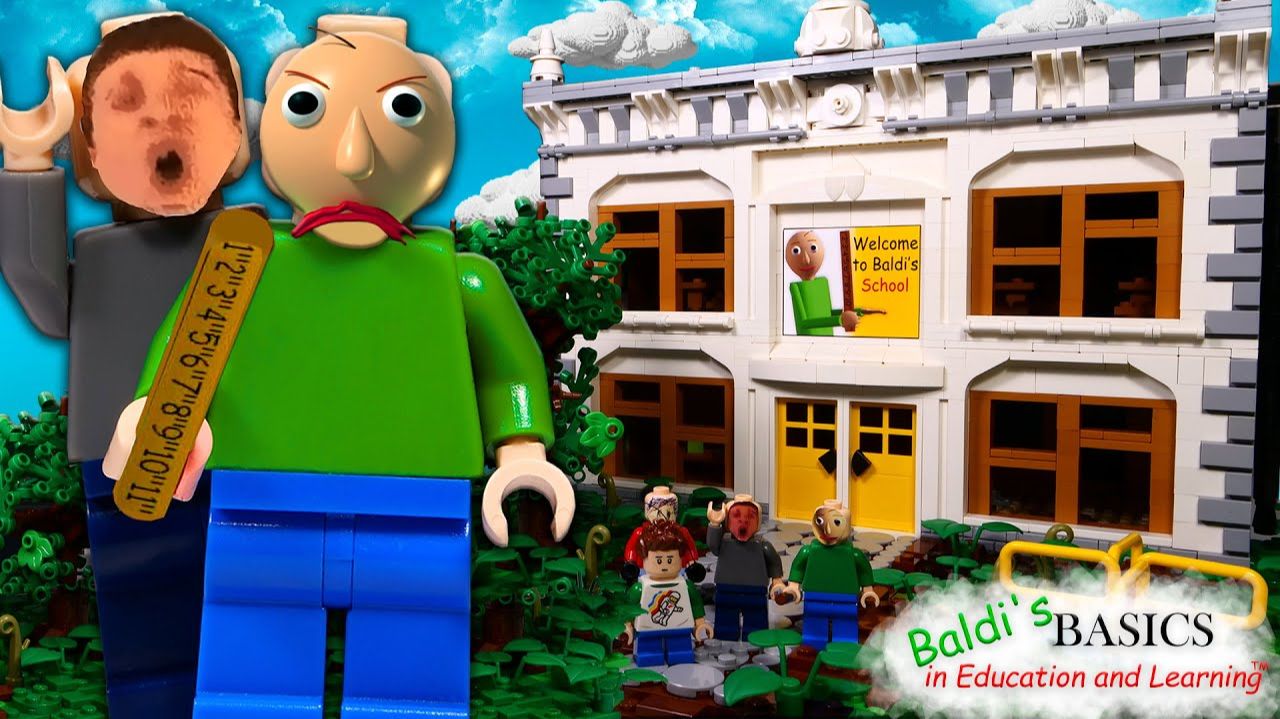 LEGO Самоделка Baldi ОГРОМНАЯ ШКОЛА  Baldi's BASICS In Education And Learning [BRICK FANTASY]