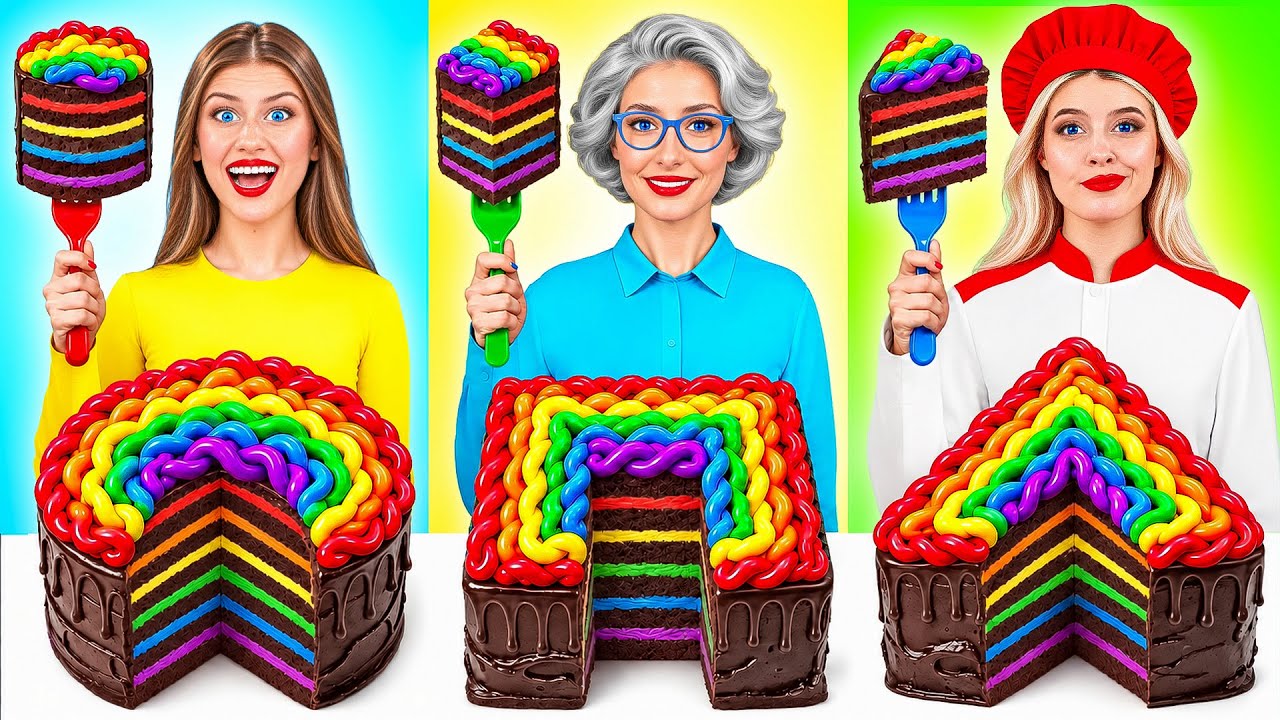 Geometric Shape Food Challenge | Food Battle By Bubba DO Challenge