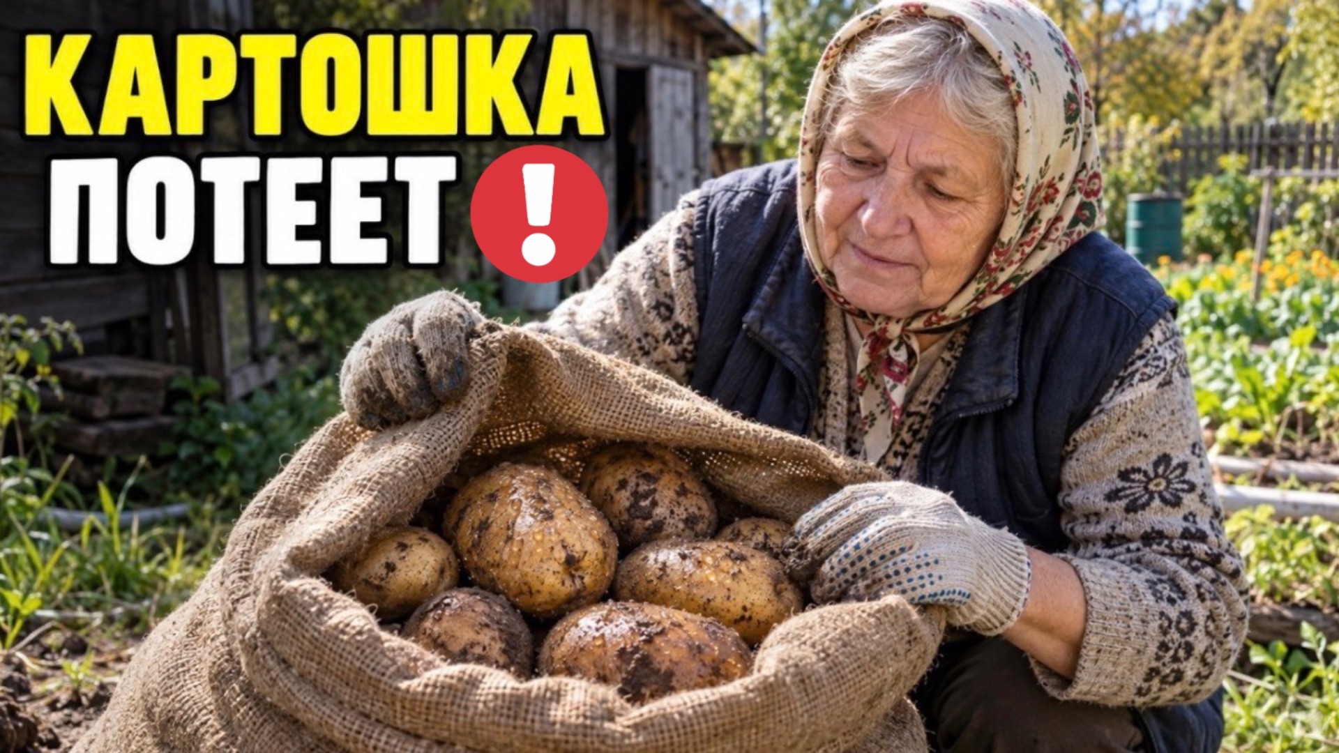 Картошка потеет в мешках: почему нельзя сразу убирать в погреб